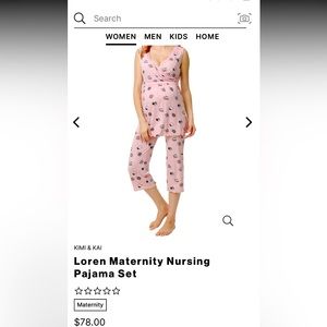 Kimi and Kai nursing maternity pajamas